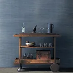 A-Street Prints Lamphu Blue Sisal Grasscloth Wallpaper - SKU 2829-82026