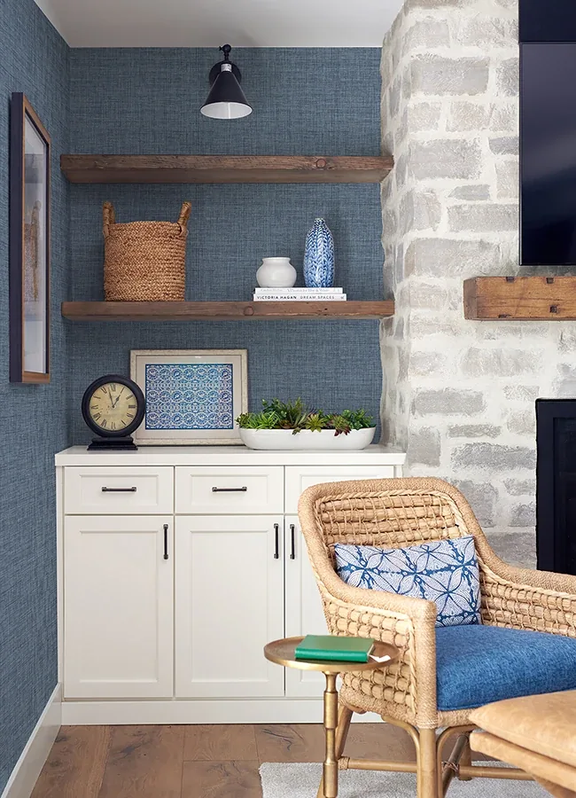 A-Street Prints Lanister Blue Texture Wallpaper | Wallpaper Twins A-Street Prints Lanister Blue Texture Wallpaper - SKU 4046-26232