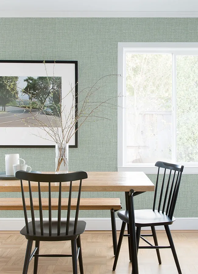 A-Street Prints Lanister Green Texture Wallpaper - SKU 4080-26235