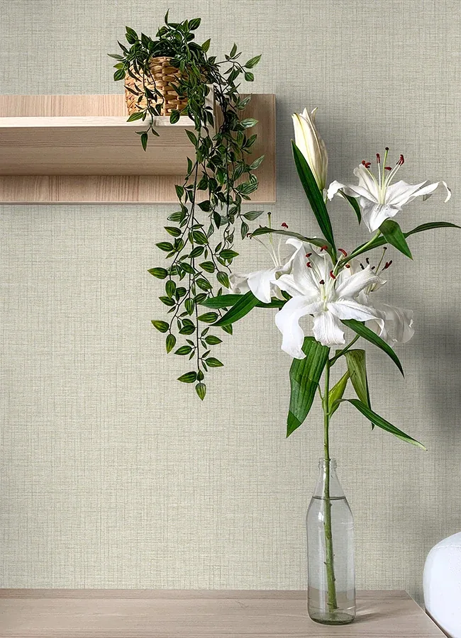 A-Street Prints Lanister Olive Texture Wallpaper - SKU 4046-26236