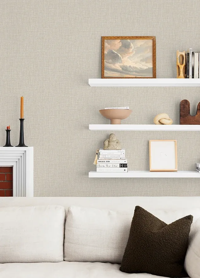 A-Street Prints Lanister Taupe Texture Wallpaper | Wallpaper Twins A-Street Prints Lanister Taupe Texture Wallpaper - SKU 4046-26233