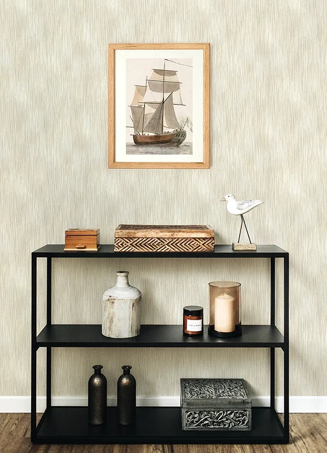 A-Street Prints Largo Neutral Striated Wallpaper - SKU 4172-27520