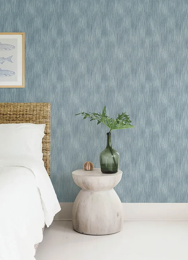A-Street Prints Largo Sky Blue Striated Wallpaper - SKU 4172-27523