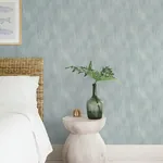 A-Street Prints Largo Turquoise Striated Wallpaper - SKU 4172-27522