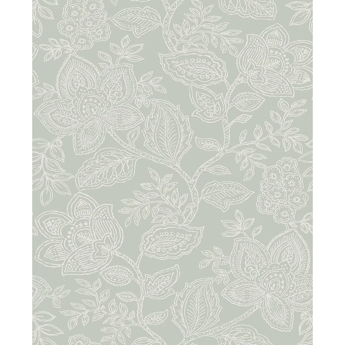 A-Street Prints Larkin Sage Floral Wallpaper - SKU 2861-25736