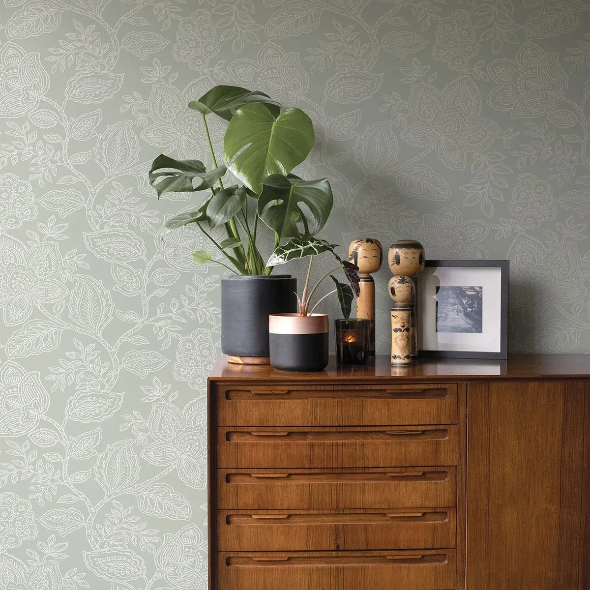 A-Street Prints Larkin Sage Floral Wallpaper - SKU 2861-25736