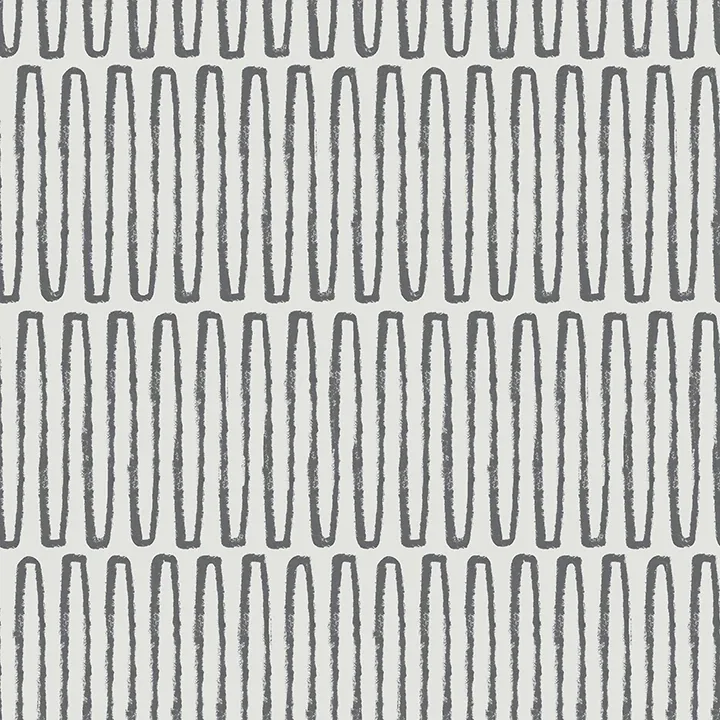 A-Street Prints Lars Charcoal Retro Wave Wallpaper - SKU 4066-26501