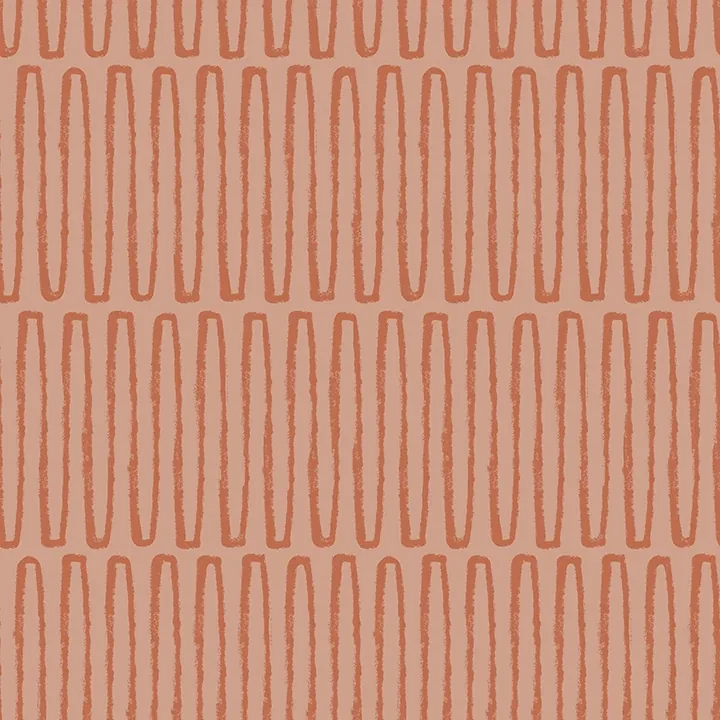 4066-26503 | Lars Coral Retro Wave Wallpaper