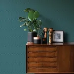 A-Street Prints Lars Teal Retro Wave Wallpaper - SKU 4066-26505