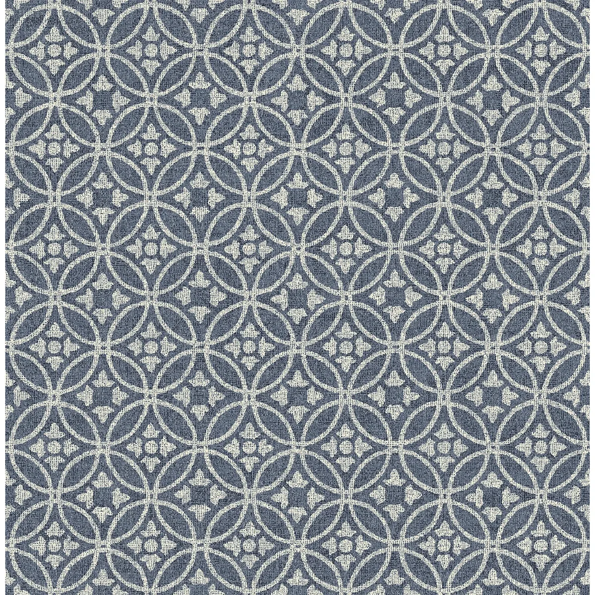 2970-26137 | Larsson Indigo Ogee Wallpaper