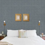 A-Street Prints Larsson Indigo Ogee Wallpaper | Wallpaper Twins A-Street Prints Larsson Indigo Ogee Wallpaper - SKU 2970-26137