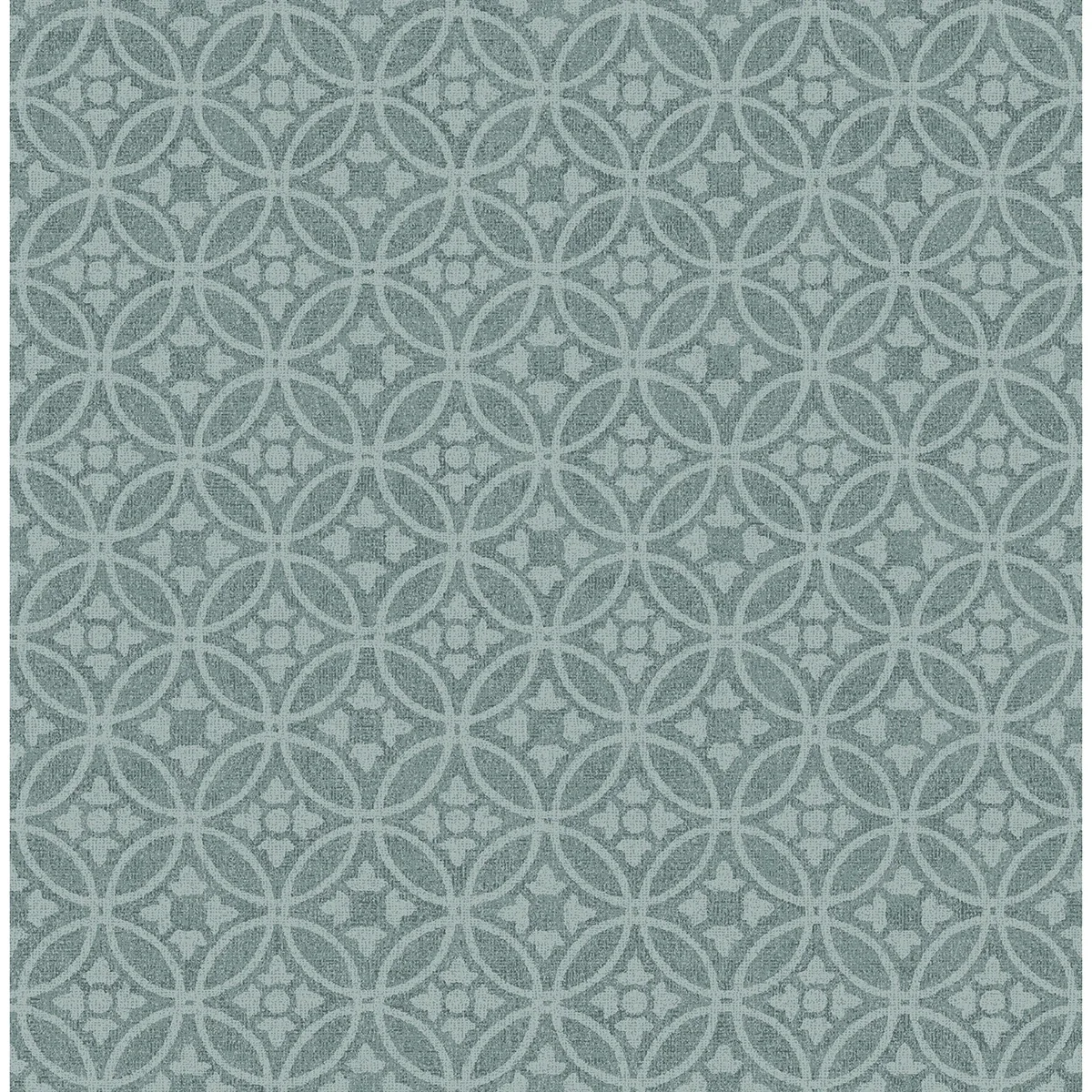 A-Street Prints Larsson Teal Ogee Wallpaper - SKU 2970-26133
