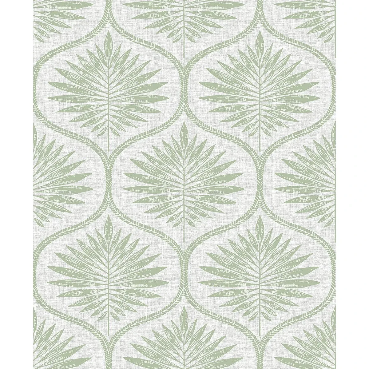 A-Street Prints Laurel Light Green Ogee Wallpaper - SKU 2861-25719