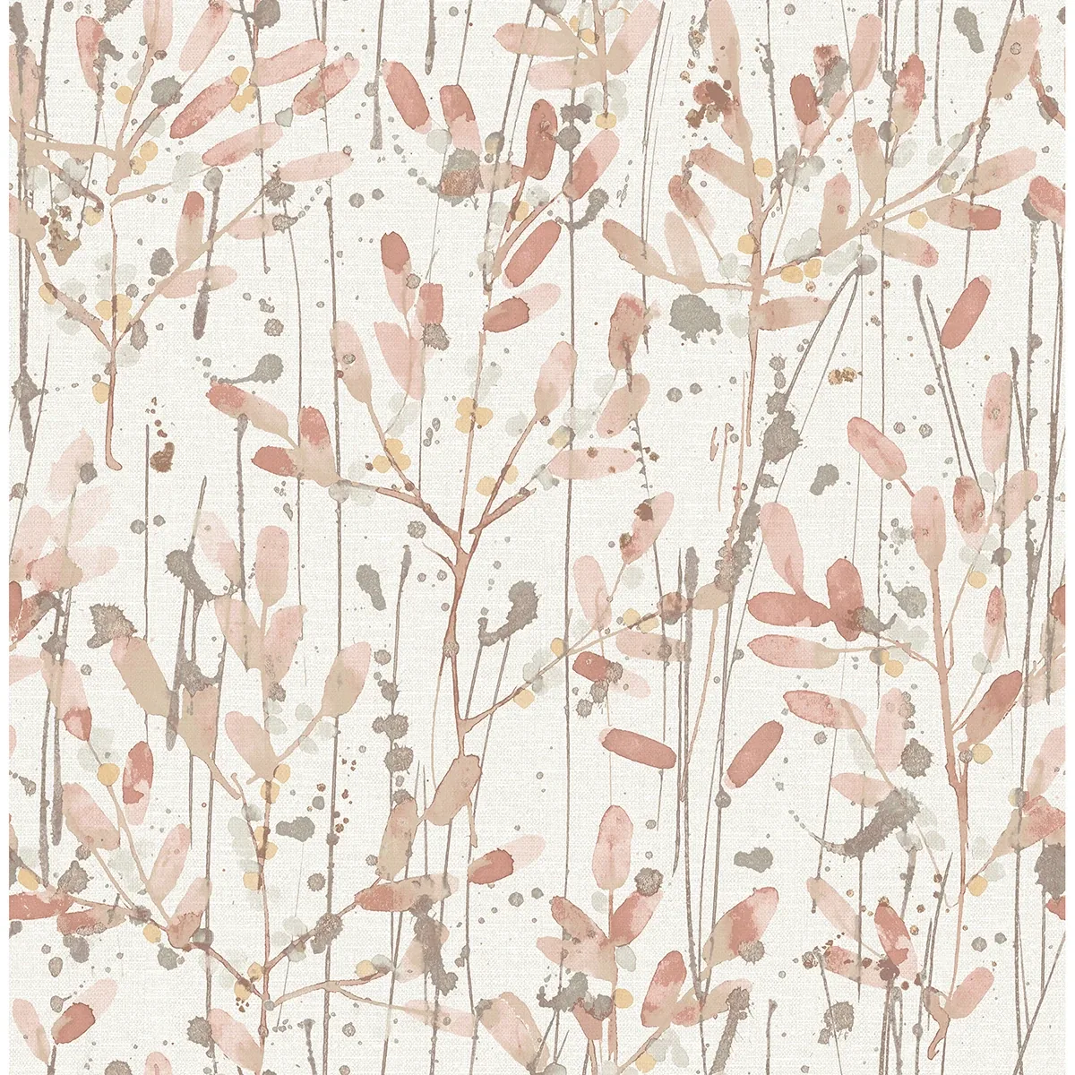 2975-26239 | Leandra Coral Floral Trail Wallpaper
