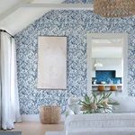 A-Street Prints Leandra Indigo Floral Trail Wallpaper - SKU 2975-26237