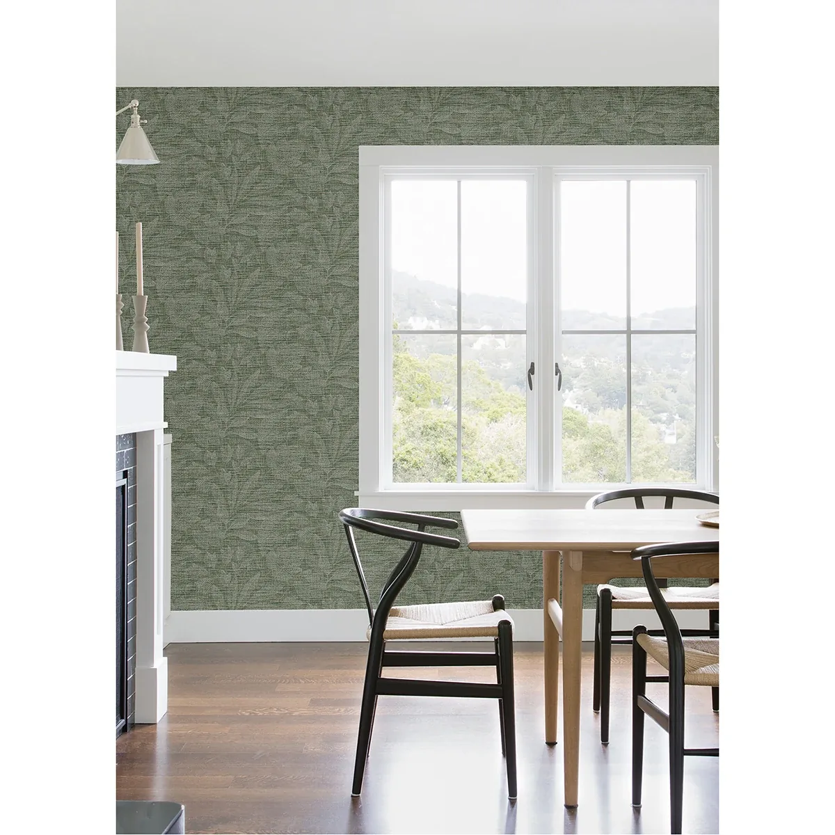 A-Street Prints Lei Jade Leaf Wallpaper - SKU 2972-86151