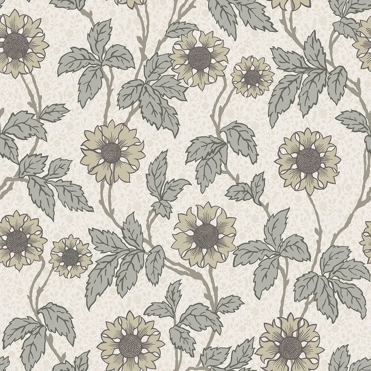 A-Street Prints Leilani White Floral Wallpaper - SKU 2948-28020