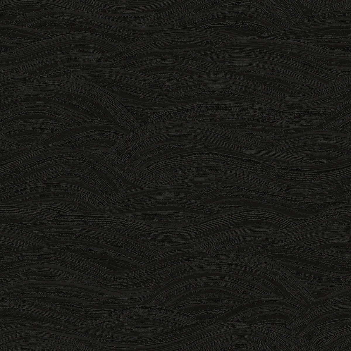 A-Street Prints Leith Black Zen Waves Wallpaper - SKU 2971-86363