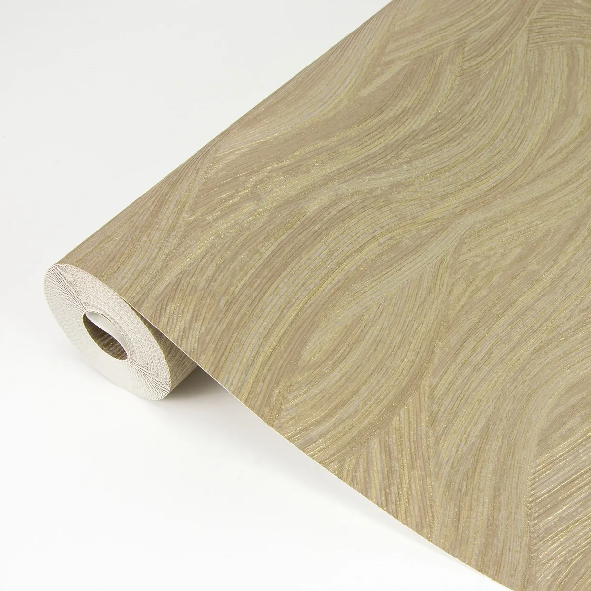A-Street Prints Leith Gold Zen Waves Wallpaper - SKU 2971-86364