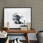 A-Street Prints Leith Grey Zen Waves Wallpaper - SKU 2971-86361