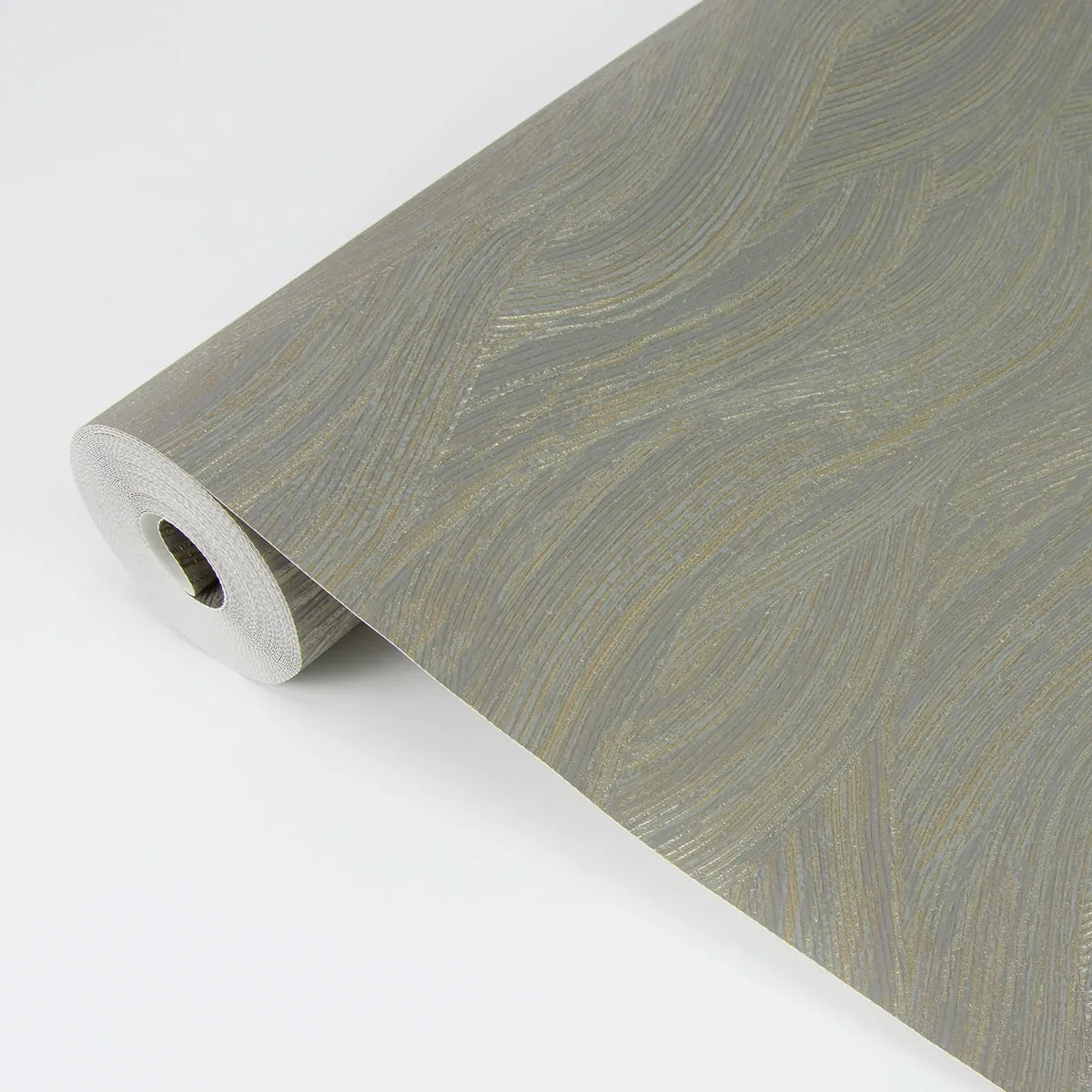 A-Street Prints Leith Grey Zen Waves Wallpaper - SKU 2971-86361