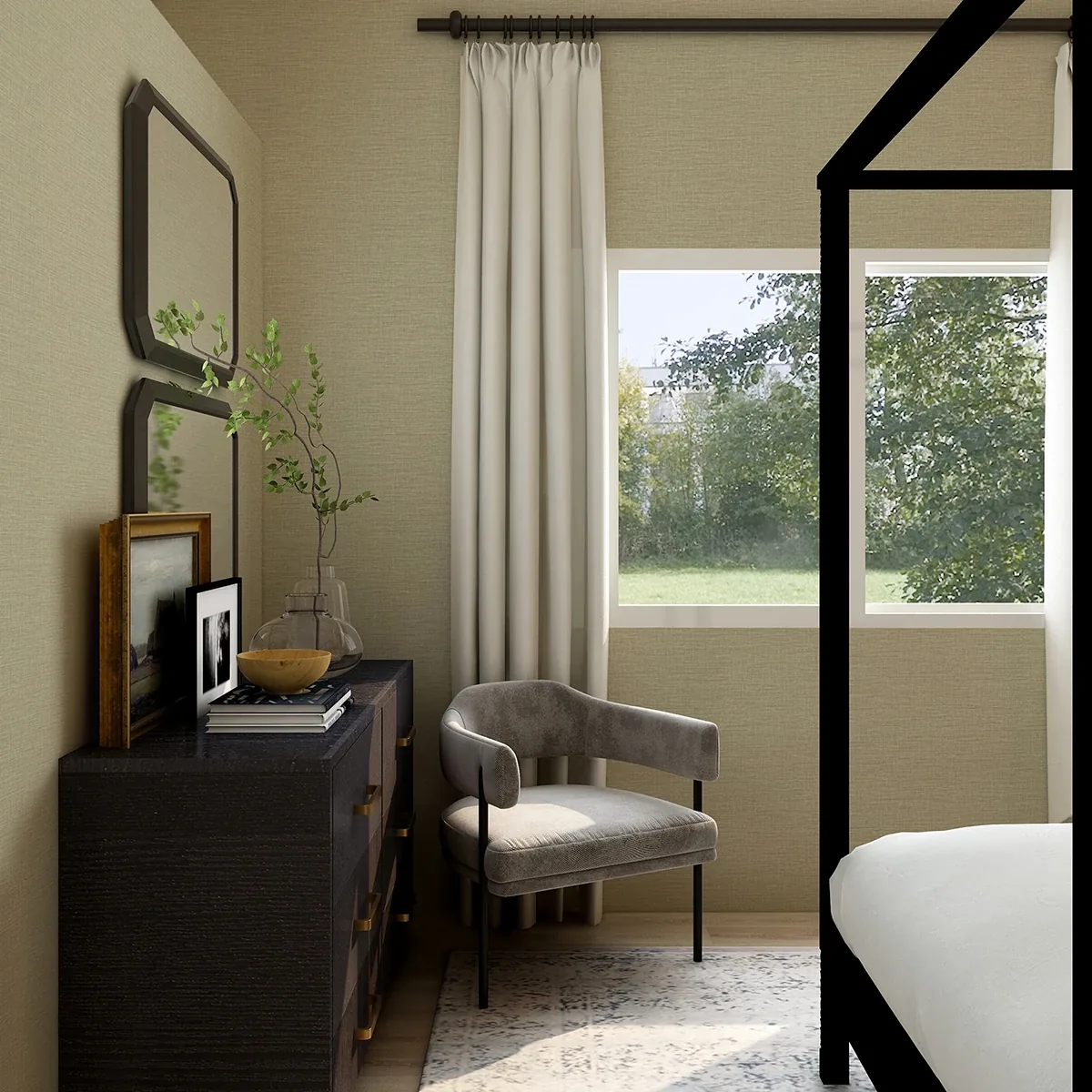 A-Street Prints Lela Neutral Faux Linen Wallpaper - SKU 2971-86184