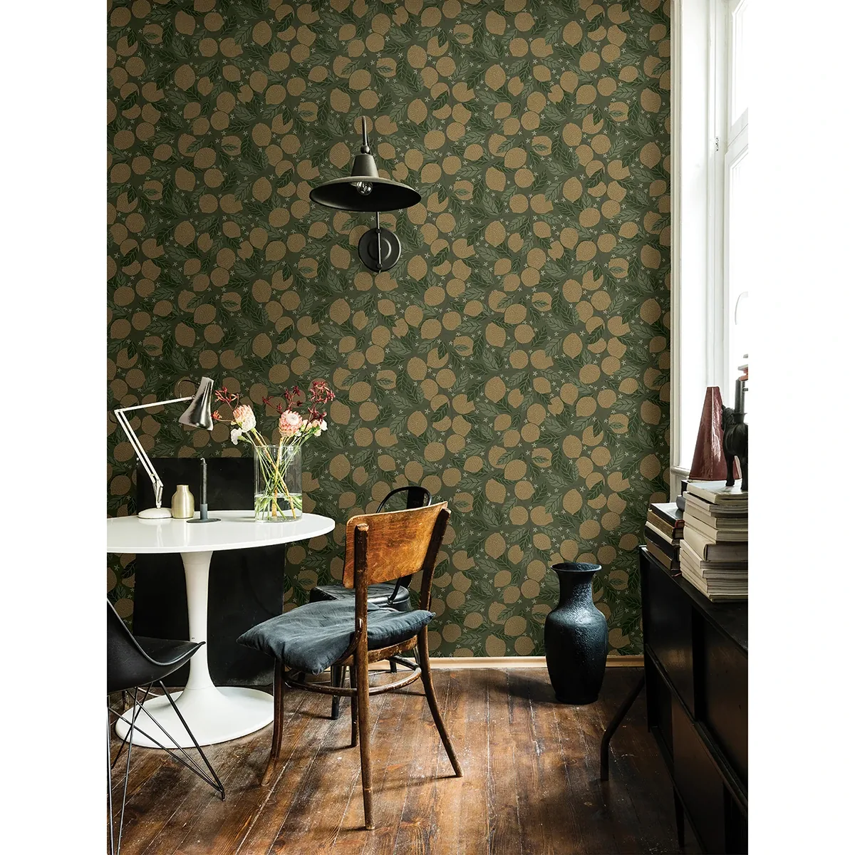 A-Street Prints Lemona Green Fruit Tree Wallpaper - SKU 2999-44119