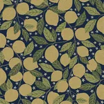 A-Street Prints Lemona Navy Fruit Tree Wallpaper - SKU 2999-44118