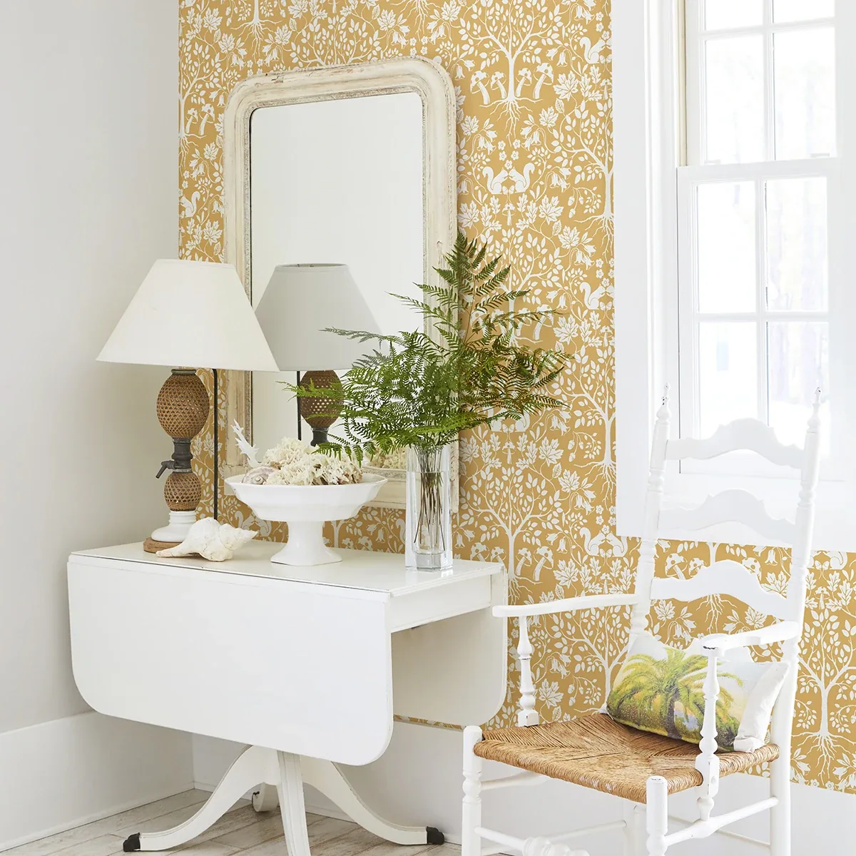 A-Street Prints Leo Yellow Tree Wallpaper - SKU AST3776