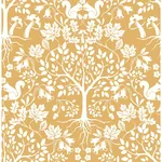 A-Street Prints Leo Yellow Tree Wallpaper - SKU AST3776