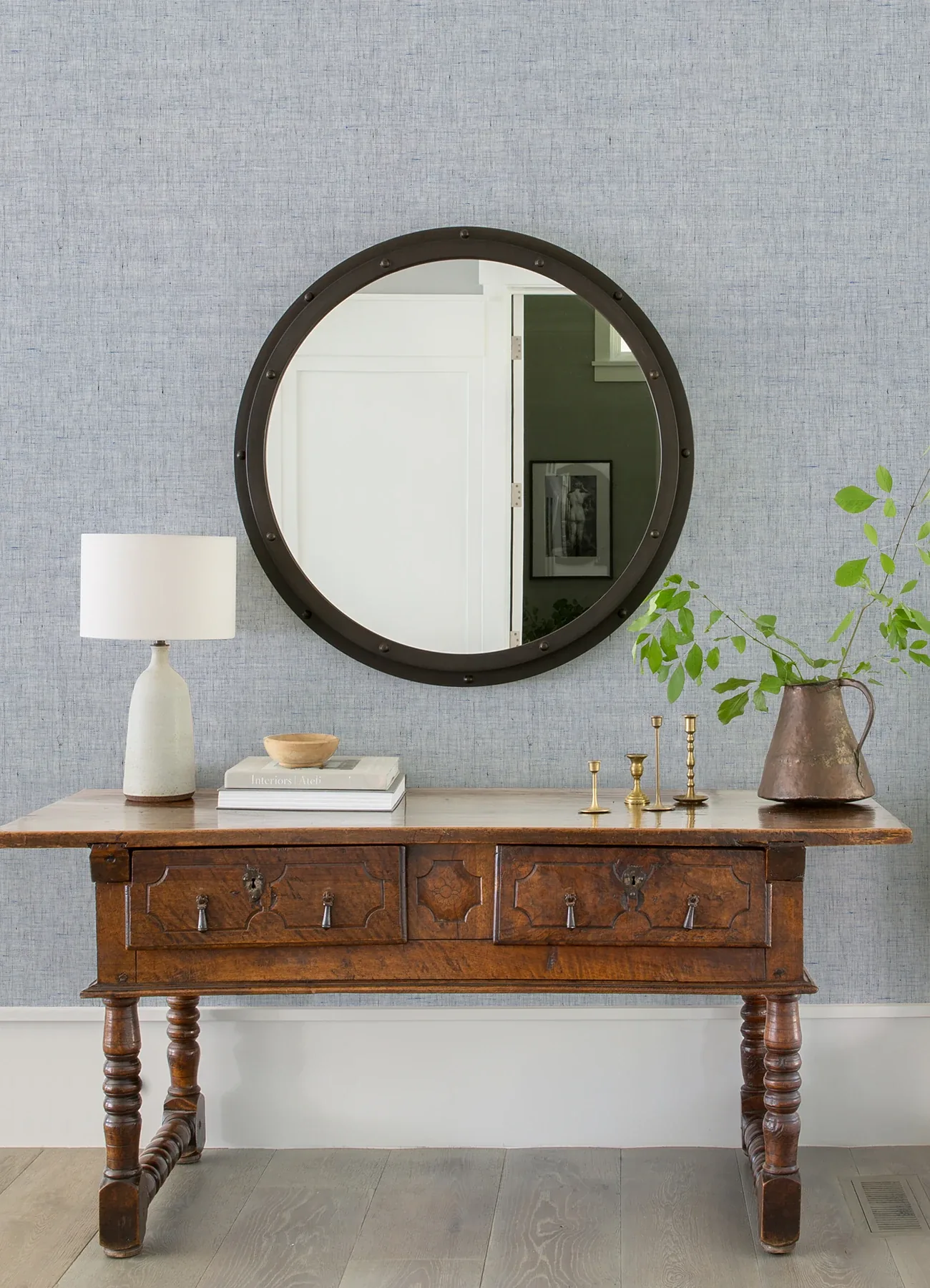 A-Street Prints Lihua Blue String Wallpaper - SKU 2923-88040