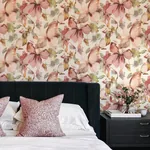 A-Street Prints Liliana Pink Floral Wallpaper - SKU 4202-481259