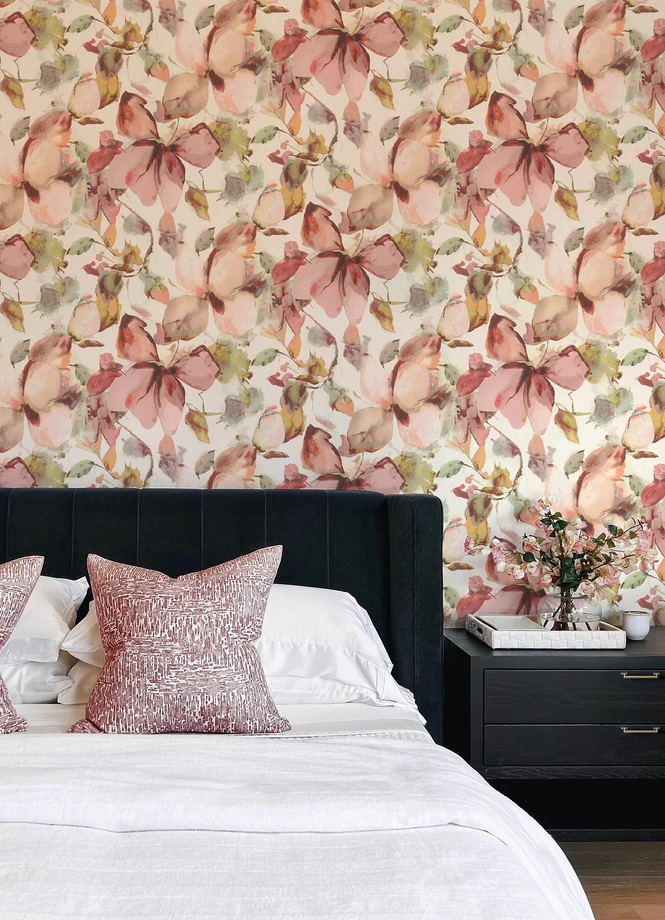 A-Street Prints Liliana Pink Floral Wallpaper - SKU 4202-481259