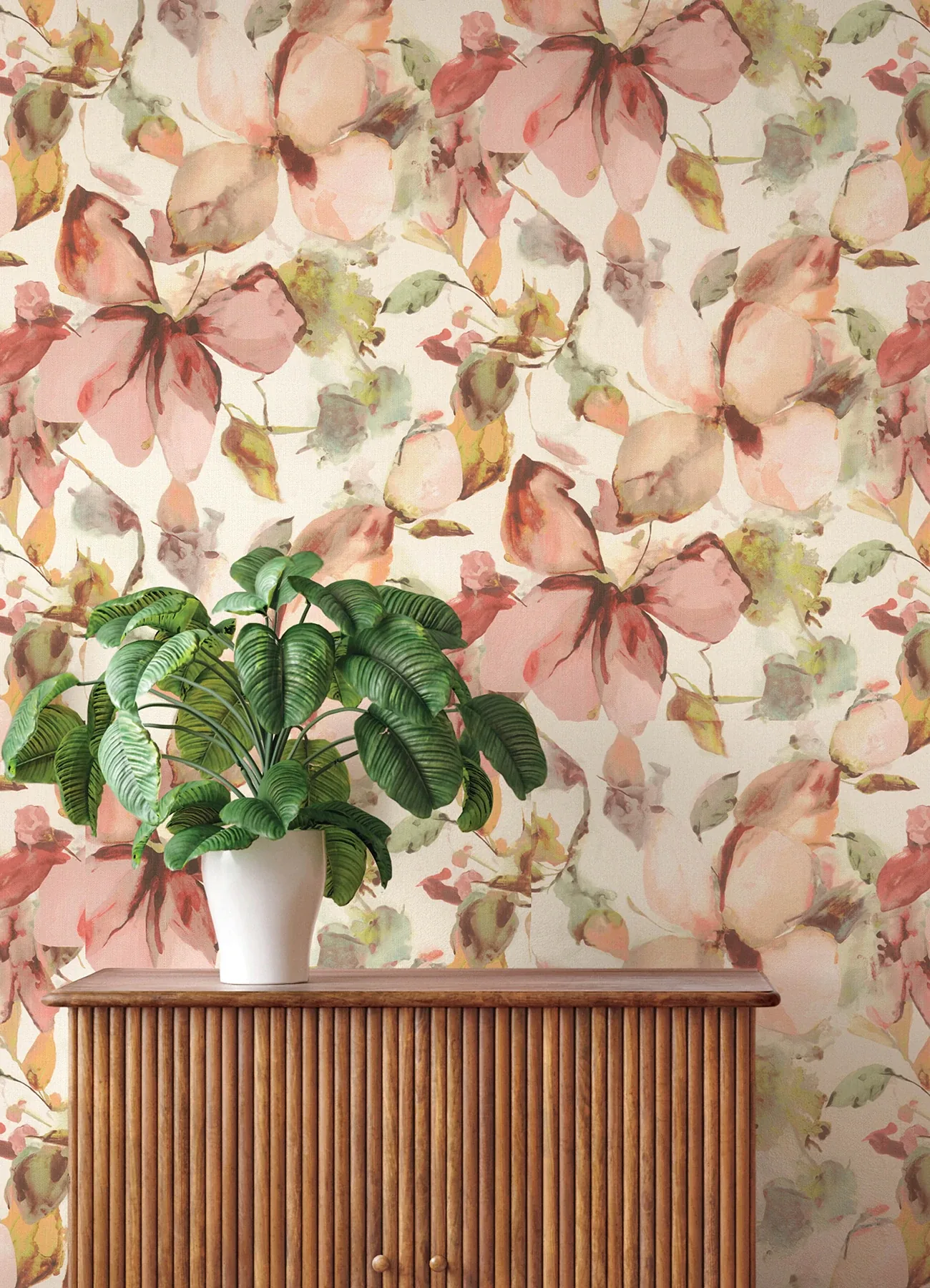 A-Street Prints Liliana Pink Floral Wallpaper - SKU 4202-481259