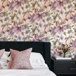A-Street Prints Liliana Plum Floral Wallpaper - SKU 4202-481228
