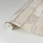 A-Street Prints Limewashed Bone Weathered Brick Wallpaper - SKU AST4076