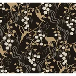 A-Street Prints Linden Black Jungle Canopy Wallpaper - SKU 4147-80009