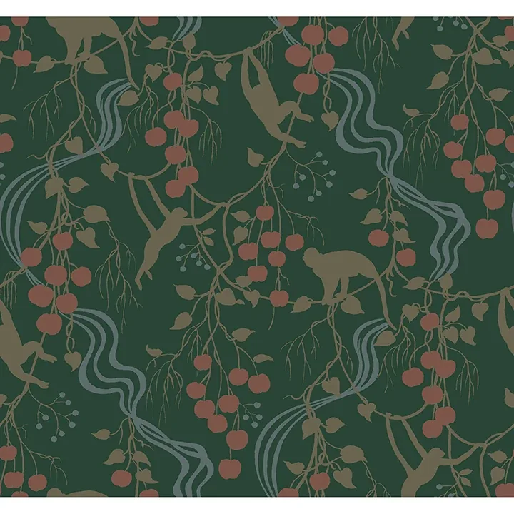 4147-80008 | Linden Dark Green Jungle Canopy Wallpaper