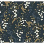 A-Street Prints Linden Navy Jungle Canopy Wallpaper - SKU 4147-80010