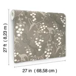 A-Street Prints Linden Stone Jungle Canopy Wallpaper - SKU 4147-80011
