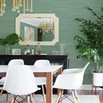 A-Street Prints Lindsay Teal Chenille Wallpaper - SKU 2971-86333