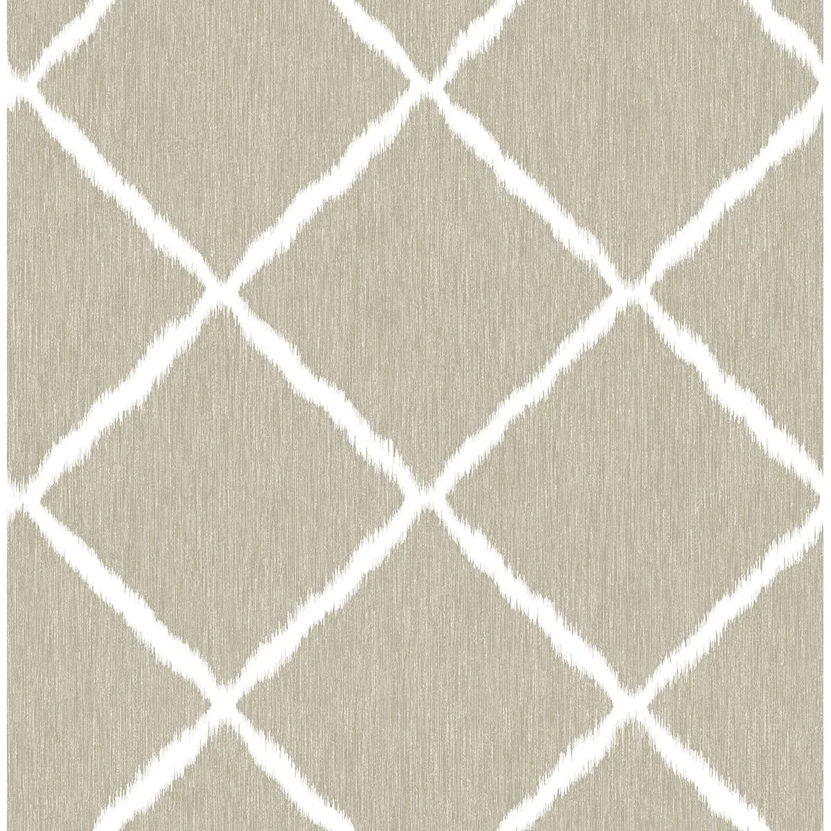 A-Street Prints Linen Ikat Trellis Wallpaper - SKU 2785-24812