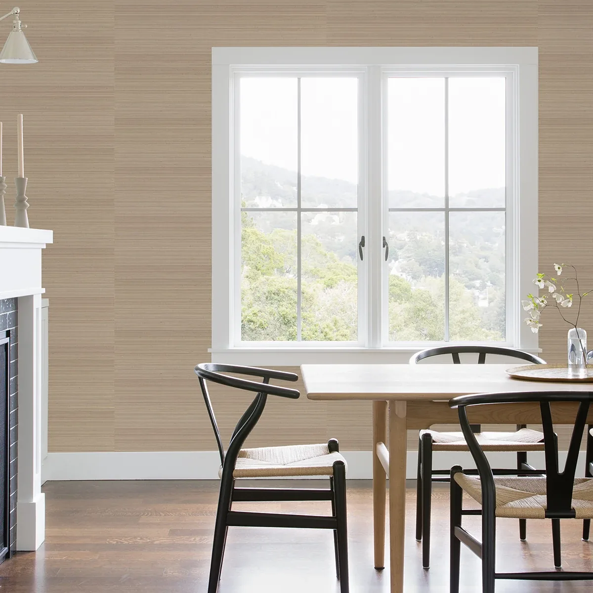A-Street Prints Ling Mauve Sisal Grasscloth Wallpaper - SKU 2972-86139