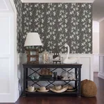 A-Street Prints Linnea Elsa Charcoal Botanical Trail Wallpaper - SKU 2901-25439
