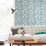 A-Street Prints Linnea Elsa Light Blue Botanical Trail Wallpaper - SKU 2901-25442