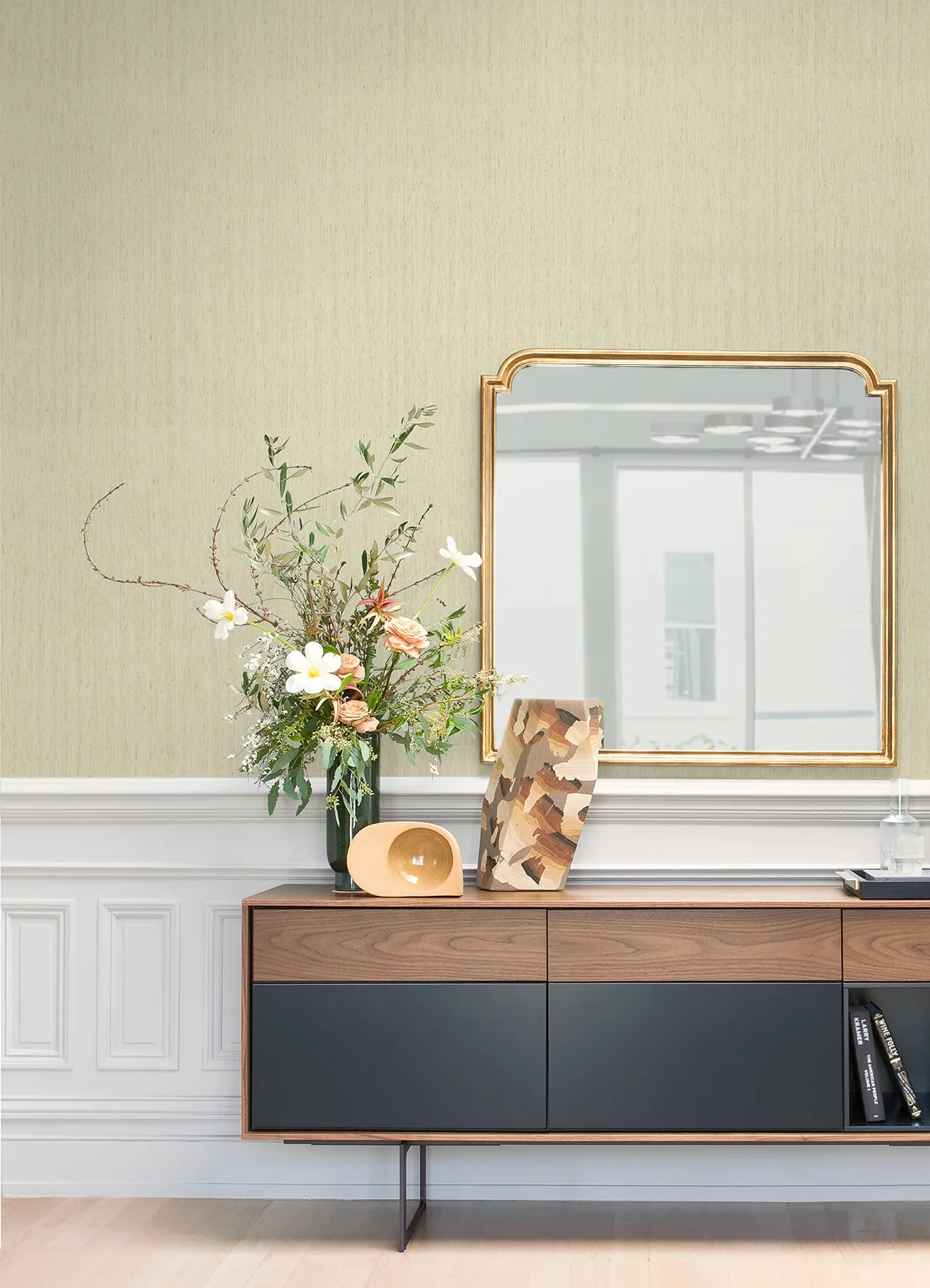 A-Street Prints Liqin White String Wallpaper - SKU 2923-88029