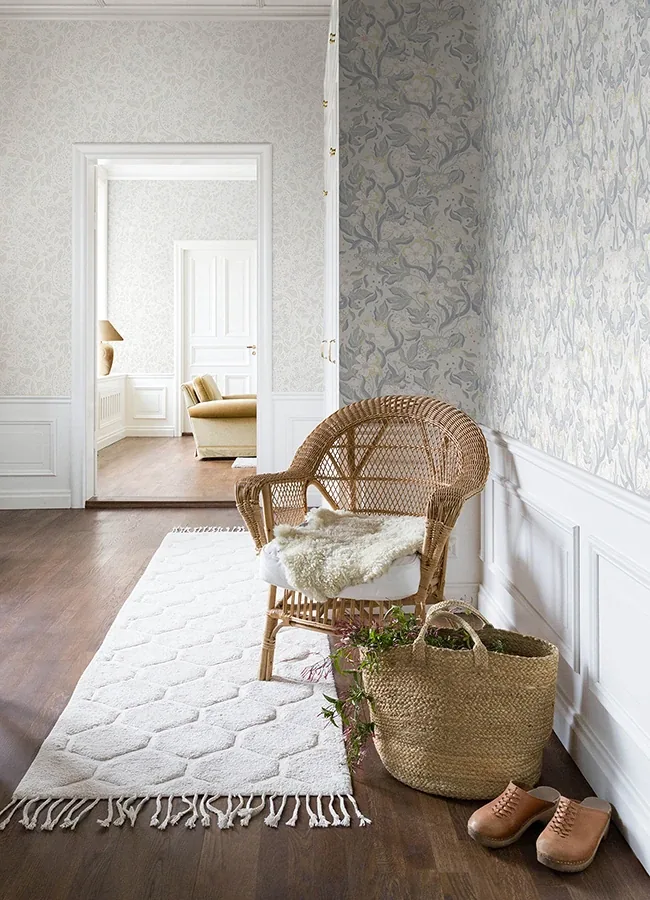 A-Street Prints Lisa Bone Floral Damask Wallpaper - SKU 4143-22015