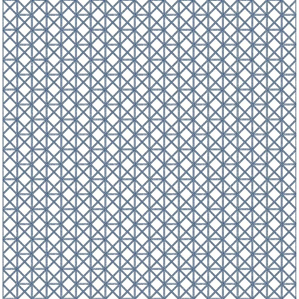 2969-26005 | Lisbeth Blue Geometric Lattice Wallpaper