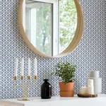 A-Street Prints Lisbeth Blue Geometric Lattice Wallpaper | Wallpaper Twins A-Street Prints Lisbeth Blue Geometric Lattice Wallpaper - SKU 2969-26005