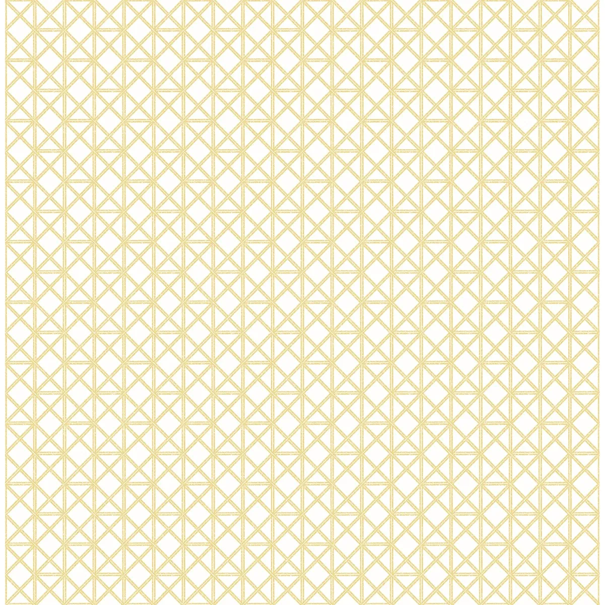 A-Street Prints Lisbeth Yellow Geometric Lattice Wallpaper - SKU 2969-26003